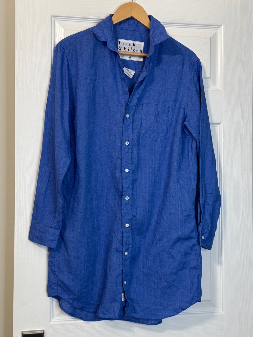 Frank & Eileen MARY Classic Shirtdress Italian Classic Linen Size XS